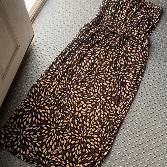 Venus maxi dress with tassel belt tube top style boho printed spring classic - Picture 2 of 4